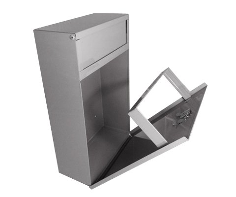 Sanitary napkin and tampon disposal unit, stainless steel, case of 4