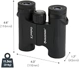 Celestron Outland X 10x25 Binoculars Black BaK-4 Optics Waterproof Nitrogen view 9