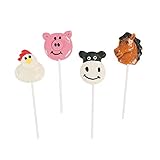 Farm Animal Character Sucker Lollipops (1 dz)