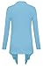 Womens Open Front Drape Hem Lightweight Cardigan 2X-Large Light Blue