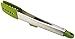 Joseph Joseph Elevate Stainless-Steel Tongs with Integrated Tool Rest, 12-inch, Green