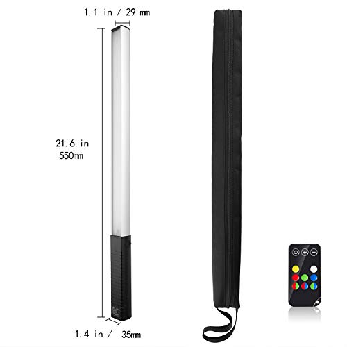 YOUKOYI-Q508A-Handheld-Light-RGB-Photography-Portable-LED-Video-Light-Wand-with-Remote-Control-USB-Rechargeable-1000-Lumen-12-Brightness-Levels-and-8-Colors-Temperatures