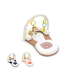 Easy Portable Baby Bed with Head Support- Non-Toxic, Foldable, Adjustable, Travel Bed Newborn Lounger (Brown)