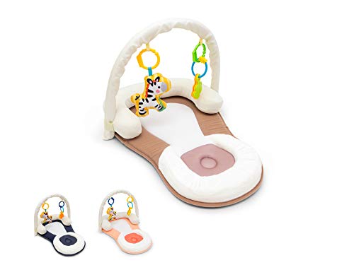 Easy Portable Baby Bed with Head Support- Non-Toxic, Foldable, Adjustable, Travel Bed Newborn Lounger (Brown)