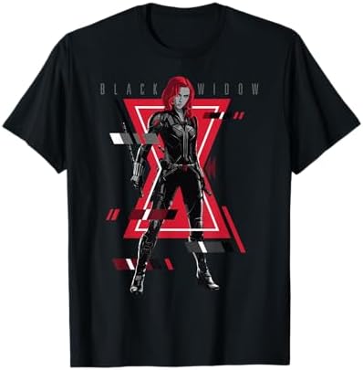 Amazon.com: Marvel Black Widow Classic Retro Comic Swing Graphic T