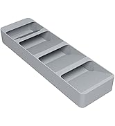 HOTEC Kitchen Drawer Organizer Tray Compact Cutlery Organizer Tray Box for Silverware Cutlery Spo...