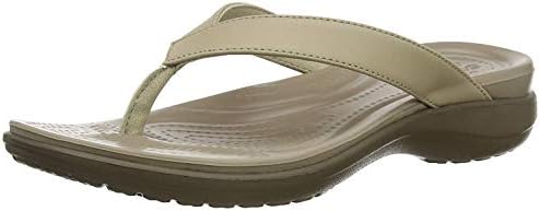 crocs capri v sequin casual lightweight beach flip flop
