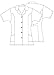 Adar Universal Lapel Collar Nurse Top - 605 - White - L