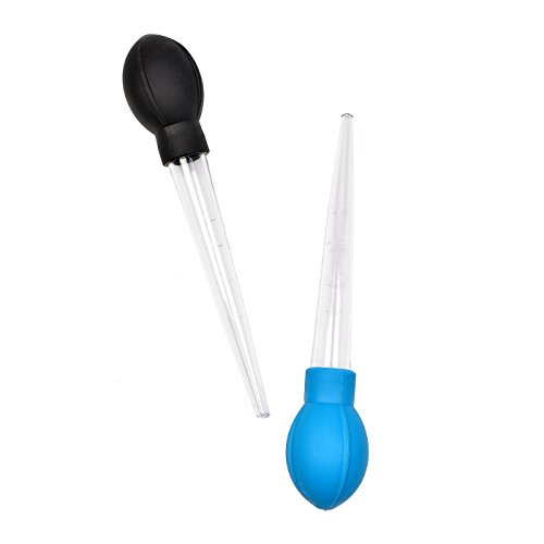2 Pcs Heat Resistant Nylon Turkey Baster with Rubber Bulb