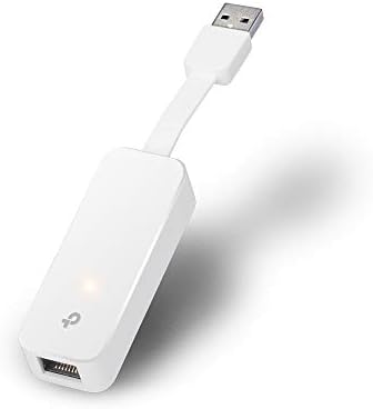 UE300 Adattatore da USB 3.0 a Gigabit Ethernet, Porta USB 3.0, Porta RJ45 10/100/1000 Mbps, Design Pieghevole e Portatile, Plug & Play, Windows 11/10, MAC OS, Chrome OS, Linux OS