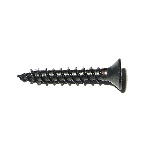 foto-kontor 8 Assy Senkkopf Spezial Holzschrauben 3x15mm in schwarz Gewinde asymmetrisch Lautsprecherschrauben – Bild 4