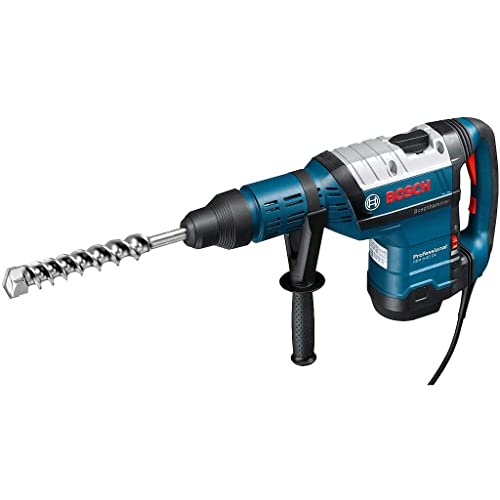 Bosch Professional Bohrhammer GBH 8-45 DV (Leistung 1.500 Watt, Bohr-Ø in Beton mit Hammerbohrern: 12-45mm, Schlagenergie max.: 12,5 J, SDS-max., inkl. Fetttube, Zusatzhandgriff, Handwerkoffer)