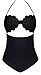 Women's Cut To It Shell Irregular Hem One Piece Padded Swimwear High Waist Swimsuit
