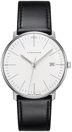 Amazon.com: JUNGHANS Men's Form A Matte Silver Dial Black Leather