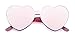 Heart Shape Rimless Sunglasses Transparent One Piece Colorful Sunglasses