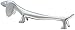 SALUS Dachshund Knife Rest Chopsticks Rest (Set of 5)