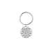 WillowswayW Round Key Ring Always Remember You Are Braver Pendant Inspirational Keychain - Silver primary