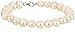 Amazon Collection Sterling Silver White Freshwater Cultured Pearl Necklace, Bracelet, and Earrings Jewelry Set (7-8mm)