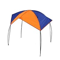 Fokine Kayak Wind Sail, 2-4 Persons Folding Inflatables Boat Awning Top Cover Sun Shade Shelter Fishing Tent Sun Awning for Camping Fishing