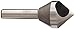 KEO 53524 Cobalt Steel Single-End Countersink, Uncoated (Bright) Finish, 90 Degree Point Angle, Round Shank, 3/8