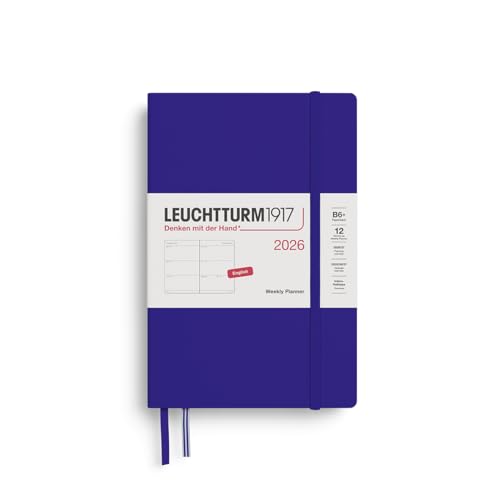 LEUCHTTURM1917 372721 weekkalender Paperback (B6+) 2026, inkt, Engels