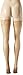 Leg Avenue Women's Thigh High Stockings with Silicone Lace Top