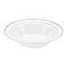NYHI Plastic Disposable Soup Bowls (12 ounces) | Single Use Recyclable Dinnerware for Household, Restaurant, Weddings & Parties | BPA-free, Durable, Heat-Resistant Soup Plate & Salad Bowl| 50 Pack