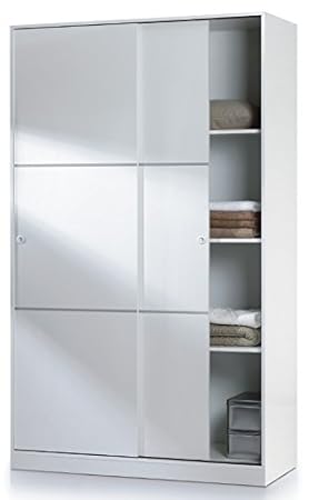 Serena 120cm Wide 200cm Tall Extra Large White 2 Door Sliding