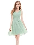 Ever Pretty Short Sleeveless Empire Waist Bridesmaids Dress 03909