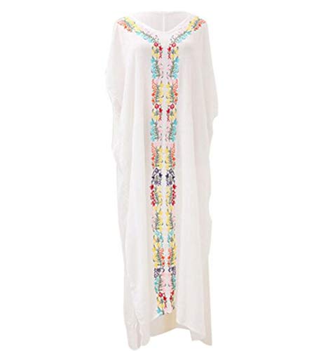 MEILING-Womens-Printed-Kaftan-Loungewear-Long-Caftan-Beach-Dress-Bikini-Swimsuit-Cover-up-Swimwear-Print-B