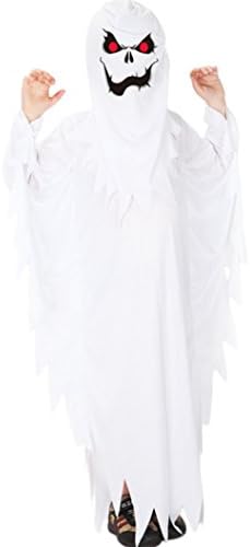 BrcusKids Scary White Ghost Role Play Boys Spirit Halloween Cosplay Dress Up Costumes