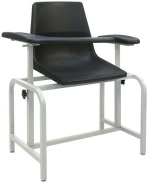 Economical Phlebotomy Chair Style: Pivot Arm and IV Pole Right Rear