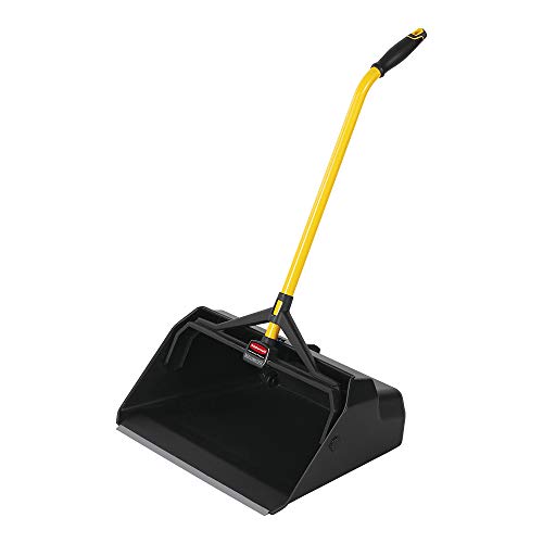 Rubbermaid Commercial Maximizer Heavy Duty Stand Up Debris/Dust Pan, Yellow (2018781)