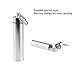 Cafurty 2 PCS Pocket Toothpick Holder Waterproof Aluminium Alloy Toothpick Box Metal Pill Case with Key Ring (2 Sizes)