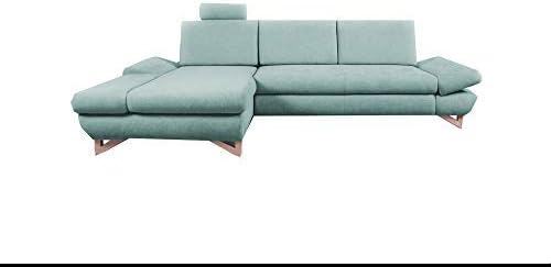Canape D Angle Moderne Convertibles Tissu Peluche Merida Vert D