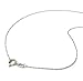 White Freshwater Cultured Pearl Necklace Diamond Pendant 14K White Gold Wedding Gift 1/100 CTTW 18 inch