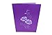 PopLife Purple Morning Glory 3D Pop Up Mother's Day Card - Flower Anniversary, Happy Birthday, Thank You, Valentine's Day - for Mom, Daughter, Sister, Wife, Grandma, Step-mom