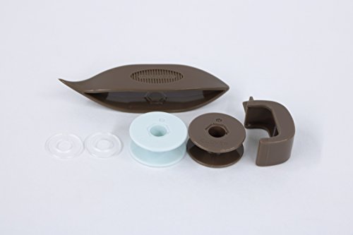 Clover 57-738 Tatting Lace Tool, Tatting Shuttle Bobbin, Brown