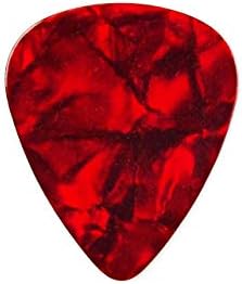Red Guitar Pick Lapel Pin