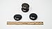 TIR Massage Stone - Set of 4 - Natural Basalt Massage Stones (NOT from China & not cut) - Professional or At Home Use - Size: Large (3.0 to 3.5 inches)