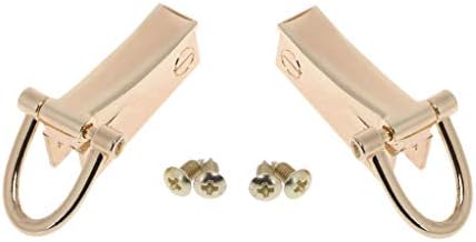 Shoresua 2 Side Metal Clip Hardware Clasp Accessory for DIY Purse Making Handbag Shoulder Crossbody Bags - Gold