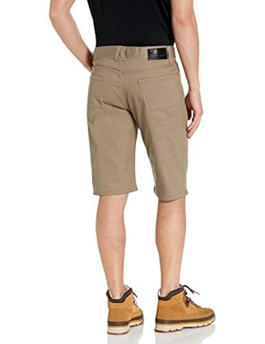 AKADEMIKS Men's Big and Tall Shady Stretch Shorts, Khaki, 46 in