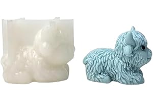 Scottish Highland Cow Silicone Mold For Resin Casting - Cute Long Hair Cow Figurine Mold For Epoxy Resin, Plaster, Cement, Po