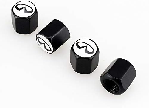 HYFML Black Zinc Alloy Tire Valve Cap