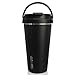 SOCOO Travel Coffee Mug for Men Woman/Coffee Travel Cup with Lid Portable Stainless Steel Insulated Double Walled Reusable BPA Free for Coffee, Tea, Chocolate 16OZ (Black)