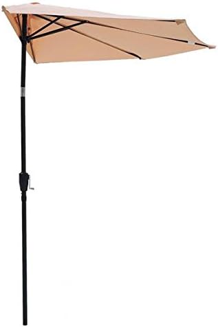 half patio umbrella with tilt
