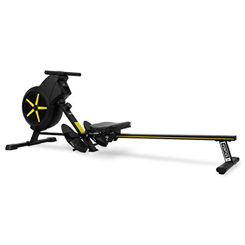 JLL® Ventus 1 Air Rower, 2019 Model Rowing Machine Fitness Cardio Workout with Adjustable Dual