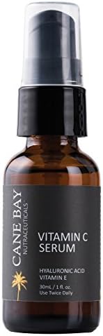 Cane Bay Vitamin C Serum, 20 Percent. Antioxidant, Anti Wrinkle Combo Promotes Youthful, Glowing, Hydrated Skin.