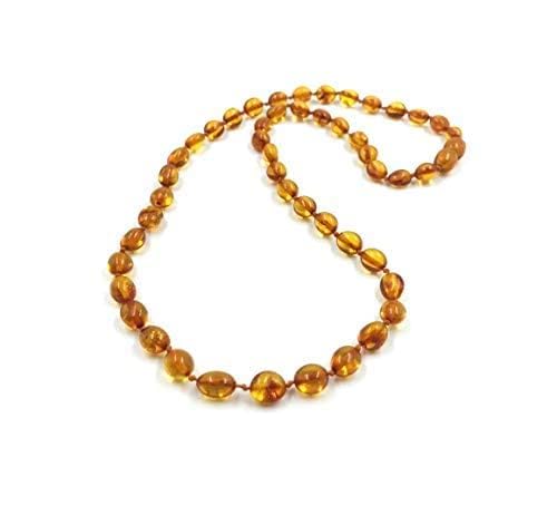 Amber Jewelry Shop Adult Unisex Baltic Amber Necklace 45-46cm, Amber