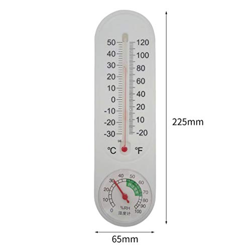 Coldcedar Analog Household Thermometer Hygrometer Wall-Mounted Tester Measure Home